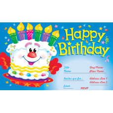 Blue Birthday Card